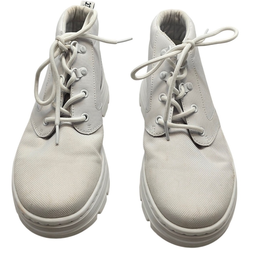 Dr. Martens Bonny W Tech Nylon Canvas Chukka Boots White Womens 8 Gorpcore - Picture 2 of 13